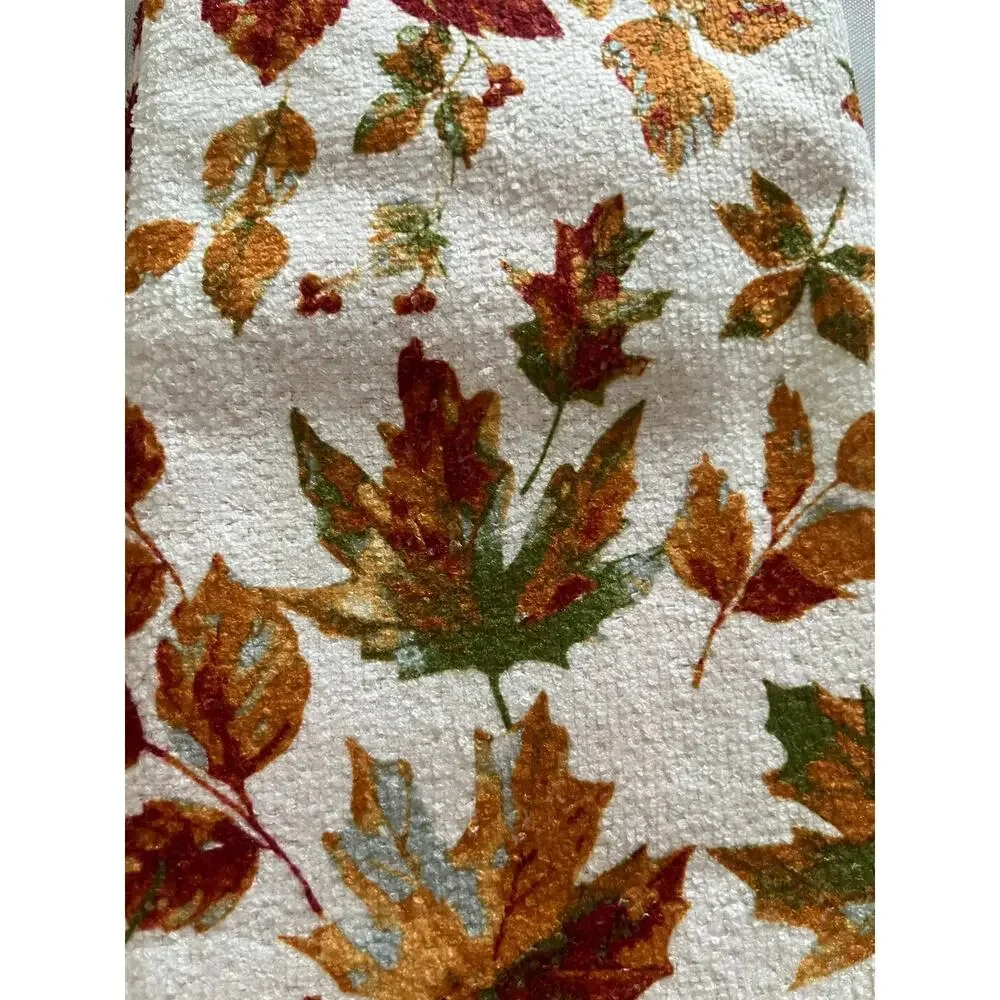 Set of 2 Handmade Fall & Christmas Hanging Towel Holidays Gift Home Decor